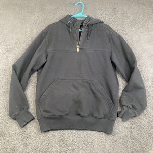 Carhartt Rain Defender Hoodie Black Size Small Heavyweight Loose Fit Work Chore